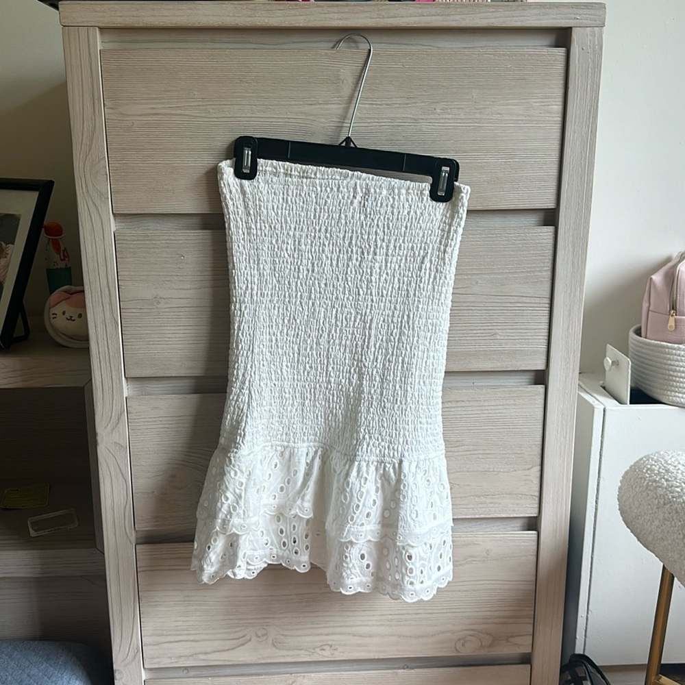 White mini dress edikted